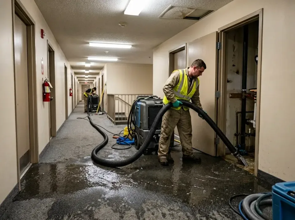 multi-unit-apartment-hallway-f-005 — frequently asked questions, Emergency Burst Pipe Water Extraction & Removal in Lake Sar…
